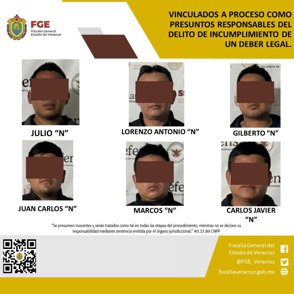 Policías fueron vinculados a proceso como presuntos responsables del delito de incumplimiento de un deber legal